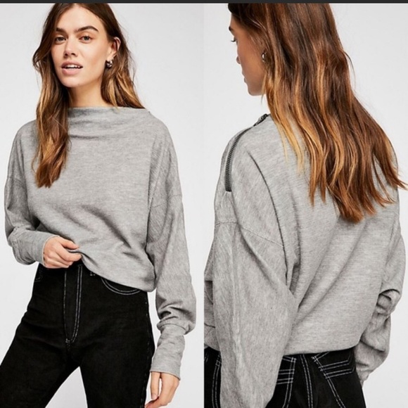 Free People Tops - We the free gray Nikala top size small